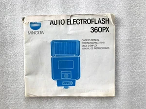 Instrucciones manuales del propietario Minolta Auto Electroflash 360px - Imagen 1 de 3