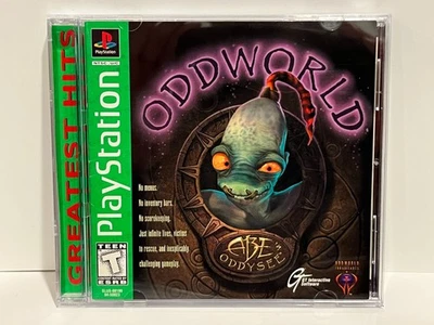 Oddworld Abe's Oddysee, Sony PlayStation CIB Greatest Hits PS1 TESTED/CLEAN DISC - Image 1 of 4