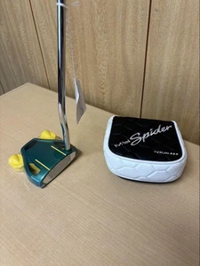 TaylorMade My Spider Green/Yellow Golf Putter with Head Cover - Picture 1 of 7