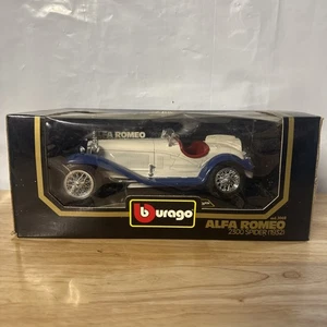 Alfa Roméo 2300 Spider Burago 1/18 En Boite - Imagen 1 de 4