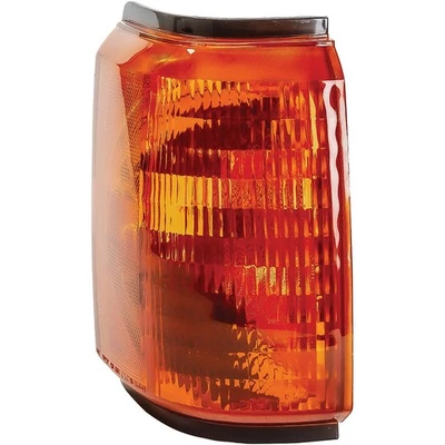 1987-91 Ford F-100 F-250 F-350 Bronco; Conjunto de lâmpada de estacionamento; Âmbar; Triim preto; - Imagem 1 de 4