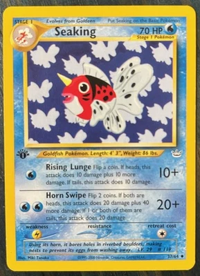 Pokémon TCG | Seaking 37/64 | Neo Revelation 1st Edition | NM - Image 1 of 2