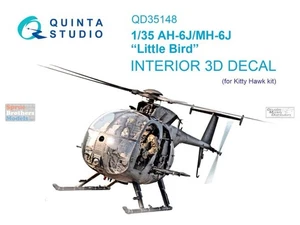 1/35 Quinta 3D Interior Decal #35148 AH-6L MH-6J Little Bird For Zimi - Picture 1 of 2