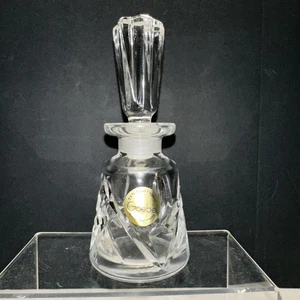 Goebel Vintage Crystal Cut Glass Perfume Bottle with Stopper West Germany 5.75” - Picture 1 of 6