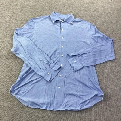 Camisa Daniel Cremieux Para Hombres XL Azul Plata Etiqueta Sartorial Vestido Abotonado Trabajo Foto 1 de 4