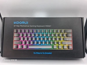 Koorui: 61 Key Mechanical Gaming Keyboard With Lights - MK061 - Picture 1 of 6