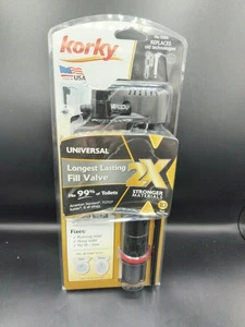 NEW Korky 2X Toilet Fill Valve Black Plastic/Rubber For Universal FREE SHIPPING - Picture 1 of 1