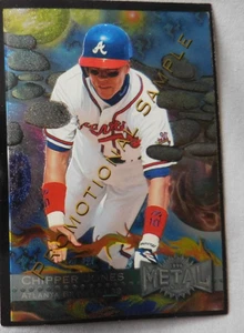 1996 Metal Universe #129 Chipper Jones Atlanta Braves PROMOTION SAMPLE Promo - Bild 1 von 2