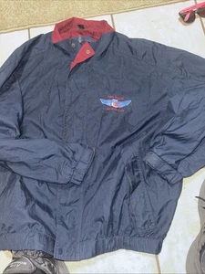 Union Pacific Railroad Ft Worth Service Jacket Men's Xlg  Blue  Vintage - Picture 1 of 6