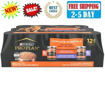 Purina Pro Plan Wet Dog Food Grain-Free Complete Essentials Variety Pack 12x13oz - Image 1 of 4