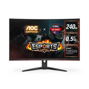 AOC 31.5" Curved Monitor 0.5ms 240Hz, FHD FreeSync Premium, Ultra Narrow Border - Picture 1 of 3