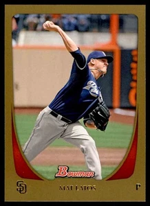2011 Bowman Gold Mat Latos San Diego Padres #60 - Picture 1 of 2