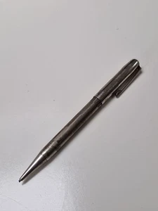 Vintage Silver Plated YARD O LED Mechanical Propelling Pencil Lead Checkered - Picture 1 of 5