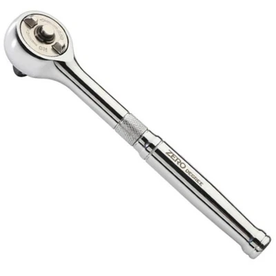 Zero Degree 1/2" Inch Drive Gearless Ratchet Nickel Plated 1" Turning Arc 38152 - Image 1 of 4