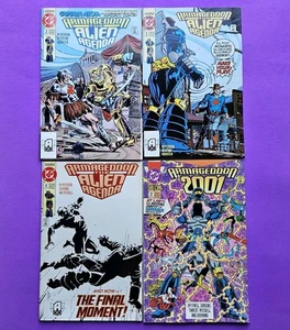 Lot Of 4 ARMAGEDDON THE ALIEN AGENDA 2-4 Special 2 DC 1991 NEW UNREAD VF/NM 9.0  - Picture 1 of 6