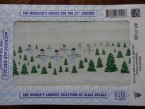 Microscale Decal HO  #87-1120  Snowman Scenes - Do It Yourself - Picture 1 of 1