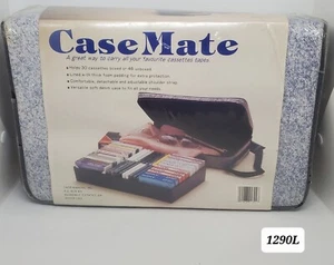 Vtg Case Mate Acid Wash Denim Cassette Tape Case Storage 30 SEALED 1290L - Picture 1 of 6