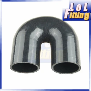 180 Degree 2" 2.5" 3" 4" inch ID Turbo Charger Silicone Coupler Hose Pipe 3Ply - Picture 1 of 31