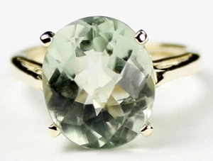 Green Amethyst (Prasiolite), 10KY or 14KY Gold Ladies Ring, R055 - Picture 1 of 5