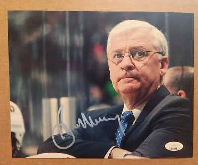 Bryan Murray Ottawa Senators Panthers Red Wings Autographed 8x10 JSA - Image 1 of 2