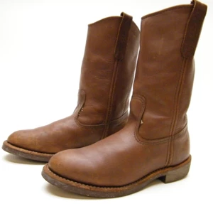 MENS RED WING PECOS 1178 BRN LEATHER COWBOY WESTERN WORK BOOTS CORK SZ 5.5~1/2 D - Picture 1 of 9