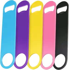 -5 Pack 7 Inches Large Colorful Beer Bottle Openers,Stainless Steel - Picture 1 of 7