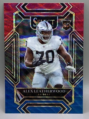 2021 FOTL ALEX LEATHERWOOD SELECT FOOTBALL TRI-COLOR PRIZM CLUB LEVEL RC 135/149 - Image 1 of 2