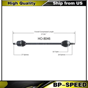 CV Joint Axle Shaft Assembly Front Driver Left Side For 90-93 Honda Accord Auto - Bild 1 von 4