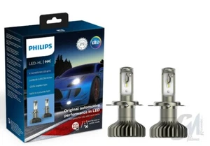 COPPIA LAMPADE PHILIPS LED HL H4 X-tremeUltinon LED 6500 K 200% +LUCE 11342XUWX2 - Imagen 1 de 8
