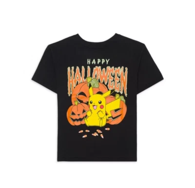 Pokemon Boys Pikachu Halloween Graphic T-Shirt Size 8 - Image 1 of 2