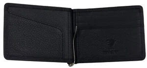 Dollarclip Geldklammer Geldbörse RFID Safe Portemonnaie Unisex Leder Schwarz - Bild 1 von 4