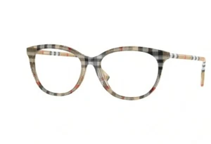 New Burberry BE 2389 4087 Vintage Check Frames Demo 54 mm Women's Eyeglasses - Picture 1 of 8