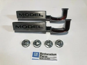 1969 1970 1971 1972 PONTIAC GRAND PRIX FENDER J EMBLEMS 69 70 71 72  *NEW PAIR* - Picture 1 of 2