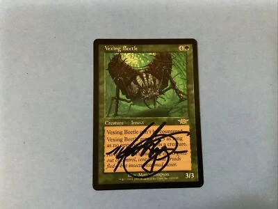 MTG Magic Vexing Beetle Signed Sketched Artist Proof x1 Legions LGN Thompson - Image 1 of 2