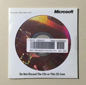 MS Office 2007 Basic OEM Vollversion englisch mit Datenträger inkl.Outlook 2007 - Bild 1 von 1
