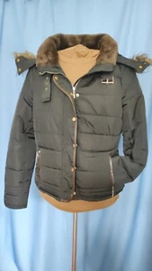 Jacke Anorak Winter Damen Gr. XL Vivo Modo Collection schwarz braun gold - Bild 1 von 13