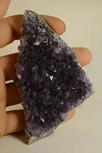 Druse D'Amethyste de Uruguay tres belle couleur 100x65mm amas plaque - Foto 1 di 3