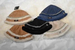 Para mujer UGG Piel de oveja Cubo Gorro Gorro Sombrero ACOGEDOR CÁLIDO Y Moda - Imagen 1 de 22