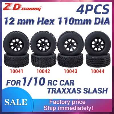 ZD Racing 1/10 RC Wheels and Tires Rims 12mm Hex Hub For Traxxas Redcat HSP HPI - Image 1 of 4