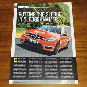 MERCEDES BENZ 2012 C63 AMG COUPE MAGAZINE PRINT ARTICLE AUTOWEEK AND C250 INFO - Picture 1 of 4