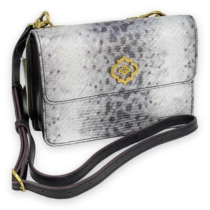 orYANY Pebble Leather Crossbody , Silver Snake, MSRP $205 - Picture 1 of 19