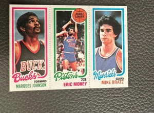 1980 81 Topps #149 Marques Johnson / #83 Eric Money / #65 Mike Bratz - Imagen 1 de 2