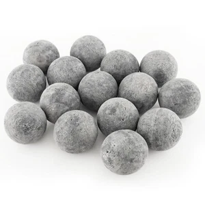 3" Round Fire Stone Set 15 PCS Ceramic Fiber Fire Balls for Indoor & Outdoor Use - Picture 1 of 7