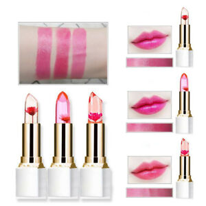 Bright Flower Crystal Jelly Lipstick Magic Temperature Change Color Lip Cosmetic