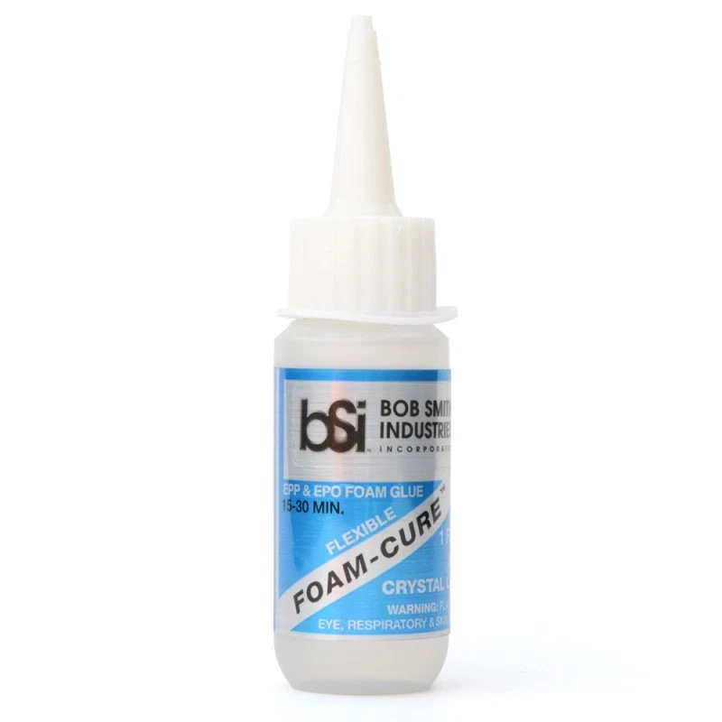 Bob Smith Industries Foam Cure Safe Glue 1oz Crystal Clear Cure Adhesive BSI141