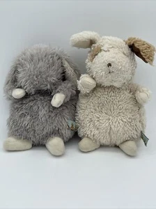 Vintage - Bunnies by the Bay - Pair Of Soft Fluffy Plush Stuffed Animal - Picture 1 of 6