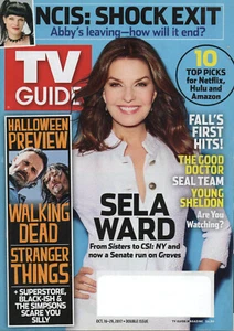 TV GUIDE October 16-29 2017 Sela Ward The Walking Dead Halloween Preview Issue - Imagen 1 de 3