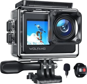 WOLFANG GA120 4K 20MP Action Camera, 40M Waterproof Underwater Camera for Snorke - Picture 1 of 7