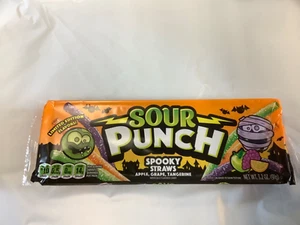 12*Sour Punch - Spooky Straws - Apple - Grape - Tangerine Flavors 3.2 oz - Picture 1 of 1