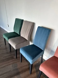 NEW Set/Single Blue Armless Dining Chairs for kitchen, living room, and office. - Picture 1 of 6